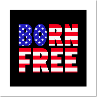 Proud American Born Free Freedom Lovers Independence Day Meme Posters and Art